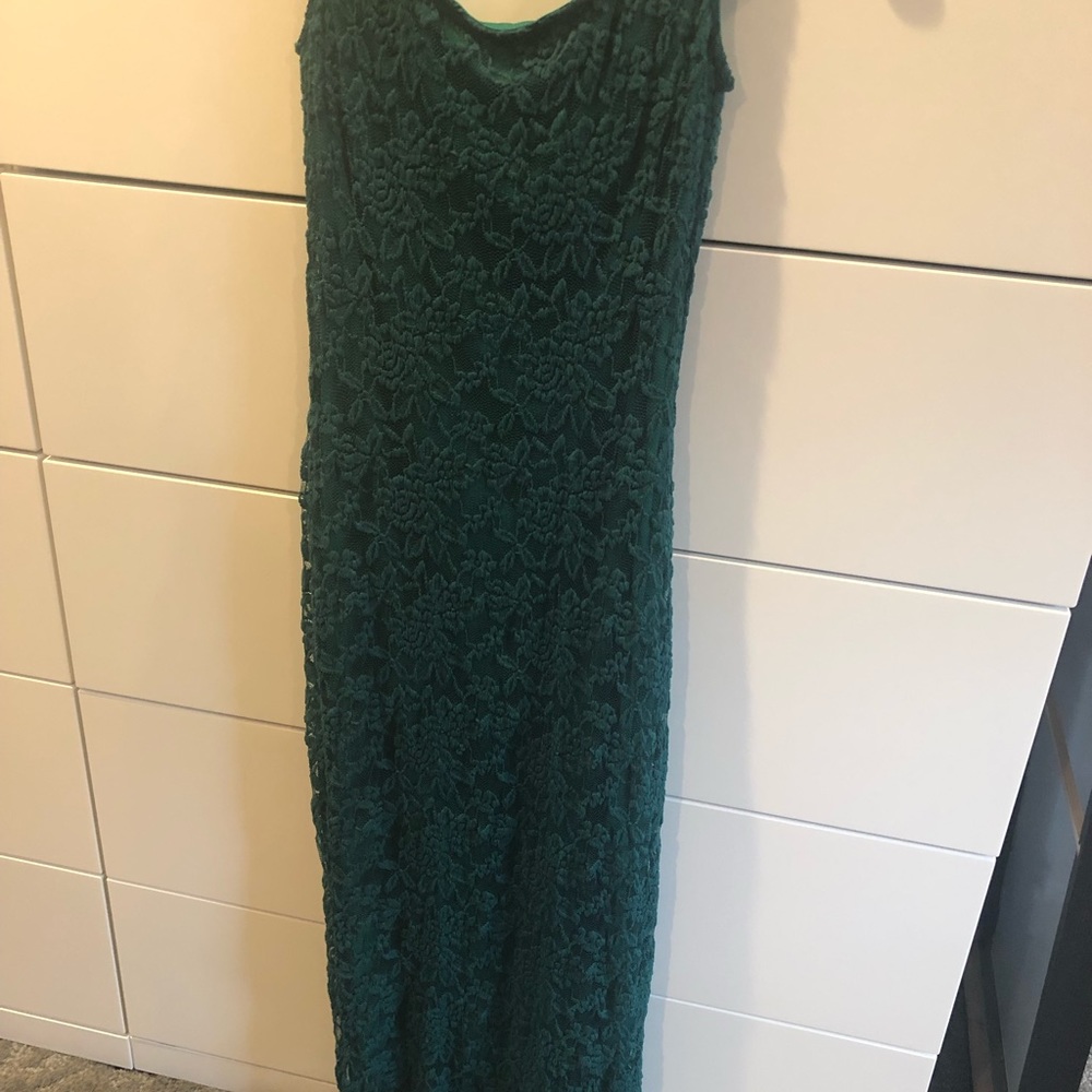 ASOS Emerald Lace Midi tube Dress